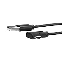 StarTech.com USB to USB C Cable – 1m / 3 ft – Right Angle USB Cable – USB A to USB C Cable – USB 2.0 Cable – USB Type C Cable (USB2AC1MR)