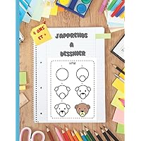 J'apprends a dessiner: Cahier de dessin étape par étape d'animaux mignons pour enfants de 4 à 8 ans (French Edition)