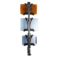 iBOLT Tablet Tower- Point of Purchase/POS Clamp Mount - with 3 TabDock Holders Perfect for Multiple delivery Applications (DoorDash, Uber eats, Postmates, etc.) Fits 7 to 10 inch Tablets