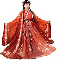 Red embroid women's Han Chinese clothing retro Chinese style skirt Tang costume costume skirt suit