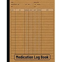 Medication Log Book: Daily Simple & Personal Medicine Tracker & Journal | Undated Daily Medication Checklist Organizer Medication Log Book: Daily Simple & Personal Medicine Tracker & Journal | Undated Daily Medication Checklist Organizer Paperback