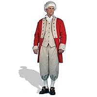Men's British Red Coat Deluxe Costume