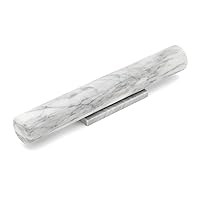 Fox Run French Marble Rolling Pin with Base, White, 3 x 13 x 3 inches