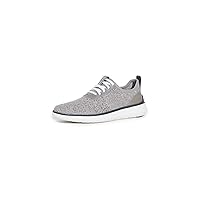 Cole Haan mens Generation Zerogrand Stitchlite Sneaker, Glacier Gray/Gray Pinstripe Knit/Cyber Yellow/Optic White, 10 US