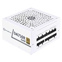 SilverStone Technology DA750R Gold 80 Plus Gold 750W ATX 3.0 & PCIe 5.0 Power Supply with White casing, White Fan, and White Cables, SST-DA750R-GMA-WWW (SST-AX0750MCGD-C)