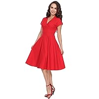 Bettie Page Meet Me at The Water Cooler Dress in Red
