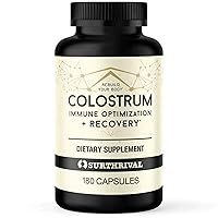 Colostrum Powder Capsules (180 Count), Immune Optimization & Recovery, Dietary Supplement, Gut Health, Immune Support, Keto Friendly