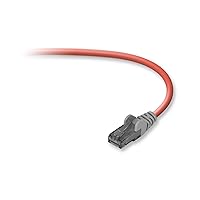 Belkin 3' Cat6 Crossover RJ-45M Cable, Red (A3X189-03-RED-S)