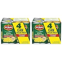 Del Monte Fresh Cut Golden Sweet Whole Kernel Corn With No Added Salt 4-15.25 Oz. Can, 15.25 Oz (Pack of 2)