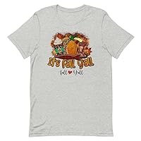 It’s Fall Y’All Cheetah Print Plaid Fall Boots Pumpkin Spice Latte Umbrella and Football T-Shirt Available in 2XL 3XL 4XL