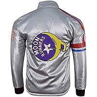 Men's Moonrunners silver satin lightweight jacket, The warrior jacket XXS-5XL