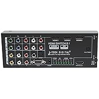 J-Tech Digital JTD-0801 Multi-Functional HDMI Converter Switch with 8 Inputs to 1 HDMI Output