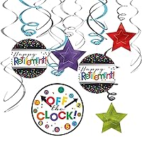 Officially Retired Multicolor Foil Swirl Hanging Decorations - 5