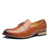 New Men Shoes Brand Braid Leather Casual Driving Oxfords Shoes Men Loafers Moccasins Italian Shoes for Male Flats Footwear