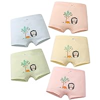 Girls Underwear Toddler Underwear Cotton Cute Cartoon Hedgehog Boxer （10 of pack）