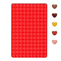 Silicone Mini Heart Molds - 150 Cavity Non-Stick Chocolate Candy Molds, Food Grade Silicone Chocolate Bar Mold for Baking, Candy, Chocolate Snacks
