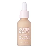 Carter Beauty By Marissa Carter Half Measure Dewy Foundation - Water-Based, Light-To-Medium Sheer Finish - Vegan And Cruelty Free, Paraben And Sulfate Free - Shortbread - 1.01 OZ