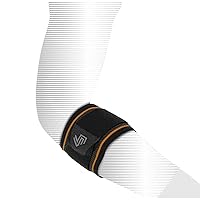Shock Doctor Compression Knit Tennis/Golf Elbow Sleeve with Gel Support and Strap