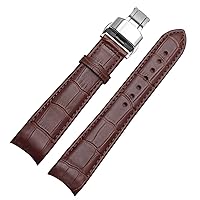 Curved end men watchband straps for BL9002-37 05A BT0001-12E 01A brand watch genuine leather with butterfly buckle 20 21 22mm