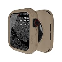 elkson Compatible with Apple Watch 44mm Bumper Case, Quattro Series Rugged Case for Apple Watch SE 2 and iWatch Series 6 5 4, Durable Military Grade Protective Case, Flexible, Shockproof, Light Brown