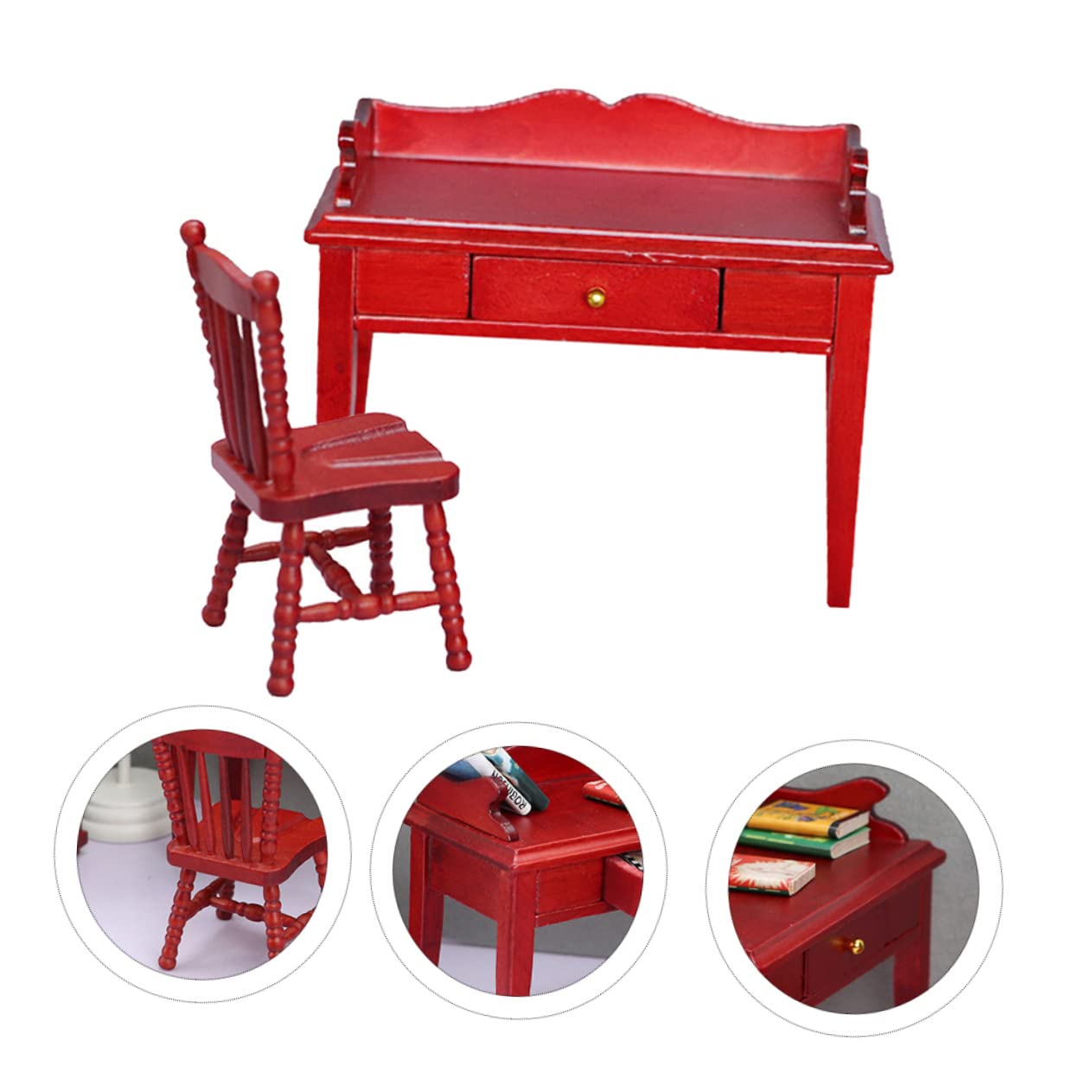 Mua Toyvian 1 Set Simulation Table and Chair Wood Furniture Home ...