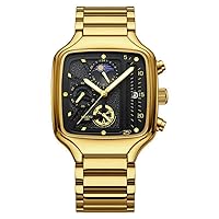 DAXIAOYU Herren-Armbanduhr, quadratisch, automatisches Datum, Luxus-Quarzuhr für Herren, Weihnachtsgeschenk, wasserdicht
