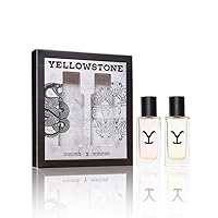 Yellowstone 2 Piece Fragrance Gift Set by Tru Western - Includes Original Cologne and Eau de Parfum - 1 fl oz (30 ml) each