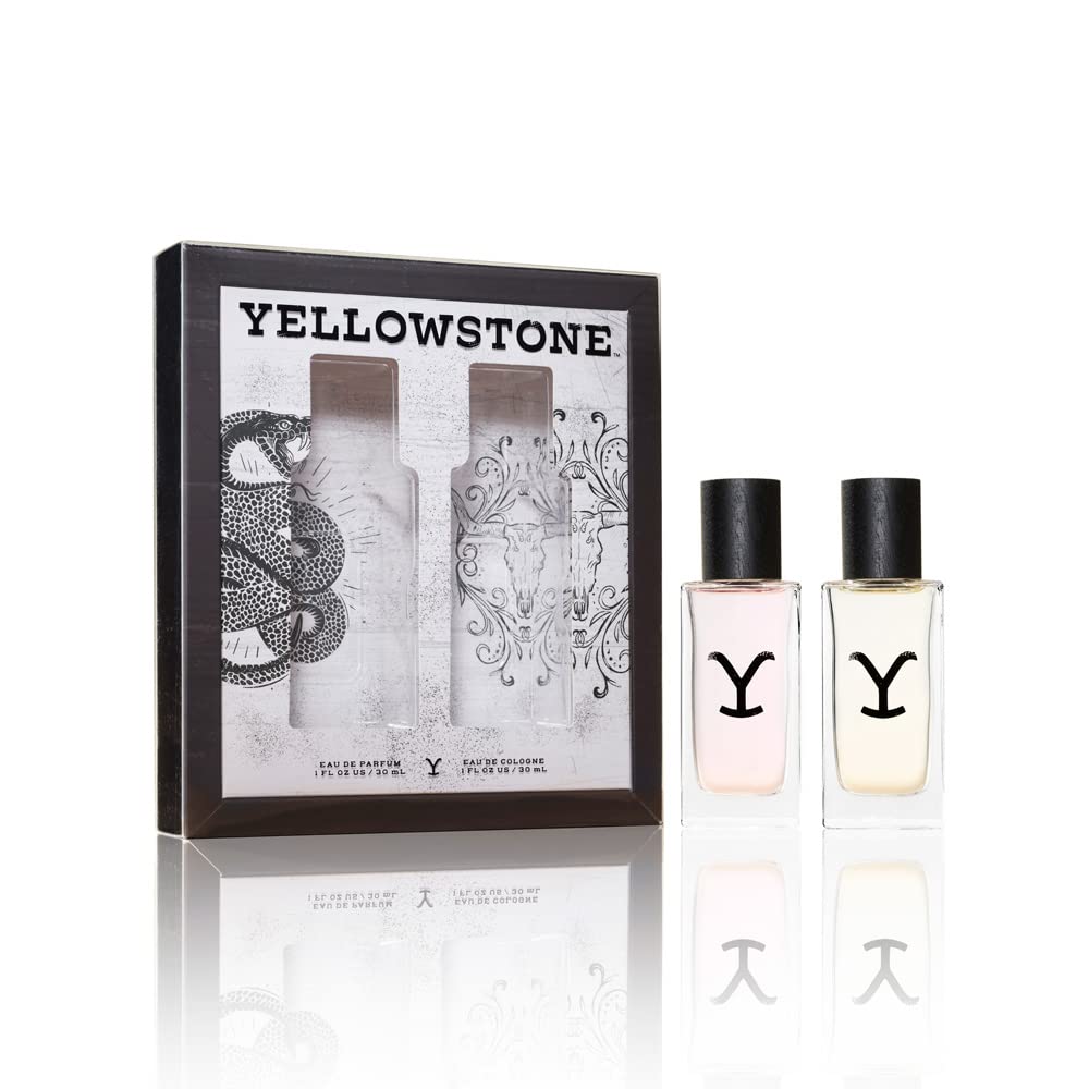 Yellowstone 2 Piece Fragrance Gift Set by Tru Western - Includes Original Cologne and Eau de Parfum - 1 fl oz (30 ml) each