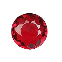 GEMHUB Red Topaz 98.95 Ct Round Shaped Healing Crystal