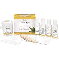 GiGi Hemp Wax Microwave Formula Hair Removal System, Fast, Gentle, and Effective