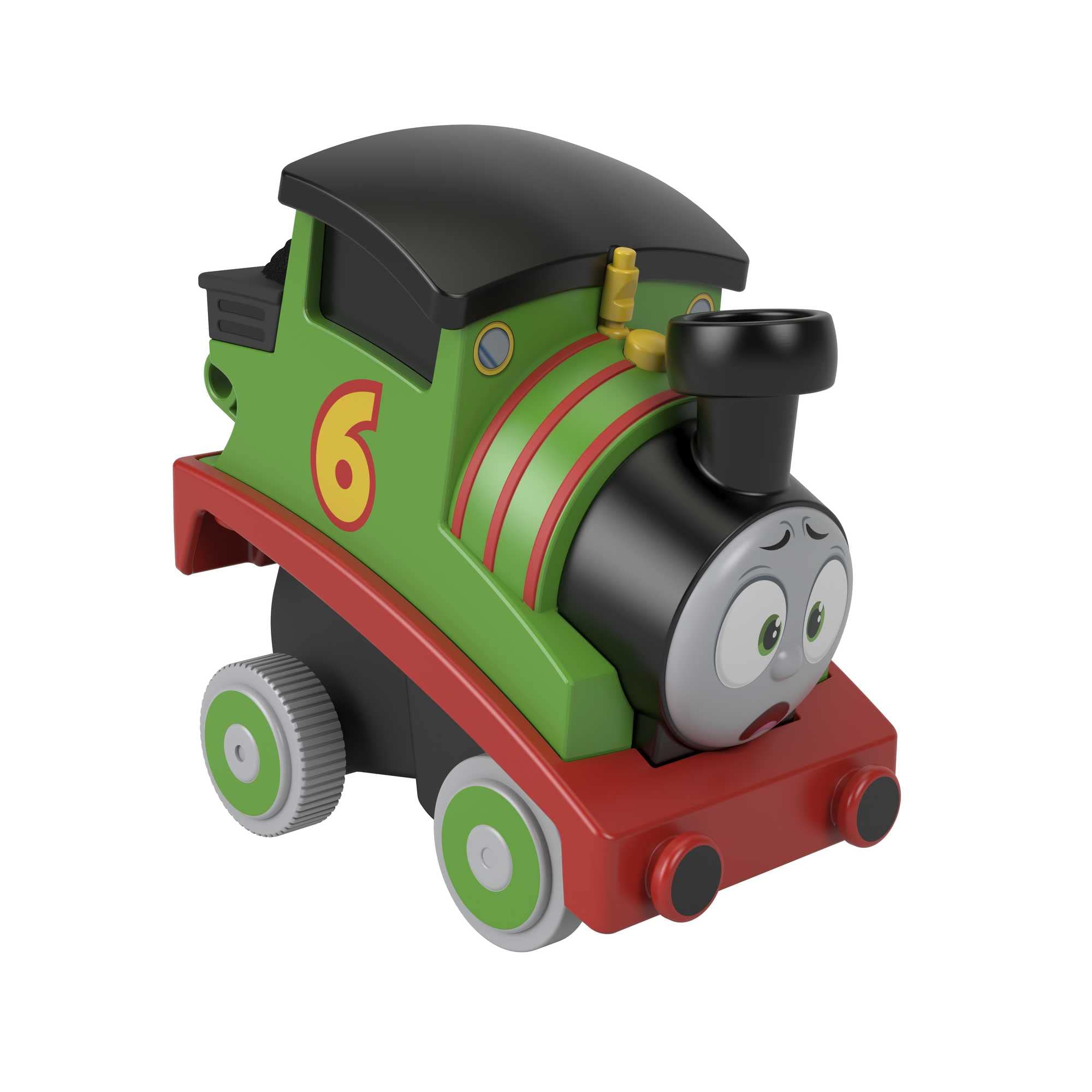 Thomas & Friends Racing Toy Train, Press 'N Go Stunt Percy Engine For Toddler & Preschool Pretend Play Ages 2+ Years