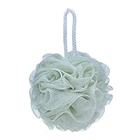 Mesh Pouf Bath Sponge Exfoliating Shower Ball Pom Cleaning Accessory Green Color