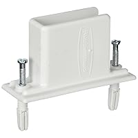 Rubbermaid Direct Mount Non-Adjustable Closet System, Closet Organizer Tool, White, 25-count