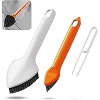 Multifunctional 3 in 1 Cleaning Brush Scrub Brush for Cleaning with Long Handle, Multifunctional Cleaning Brush, Household Cleaning Brush for Bathroom, Kitchen, Bathtub, Carpet and More (White)