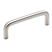 Amerock | Cabinet Pull | Brushed Chrome | 3 inch (76 mm) Center to Center | Everyday Heritage | 1 Pack | Drawer Pull | Drawer Handle | Cabinet Hardware