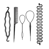 Hair Styling Tools Set With Tail Combs Ponytail Hair Tool Harirdressing Tool Combs For Braiding