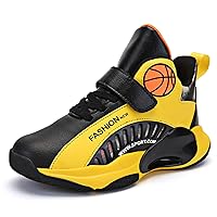Boy's Comfortable Non Slip Basketball Shoes Lightweigh Breathable Flexible Basketball Shoes for Youth