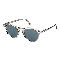 Tom Ford AURELE FT 0904 Transparent Beige/Blue 52/19/145 unisex Sunglasses