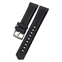 19mm 20mm Black Nature Rubber Silicone Watchband 21mm 22mm Fit for Tag Heuer CARRERA F1 AQUARACER Heuer Buckle Watch Strap Tools