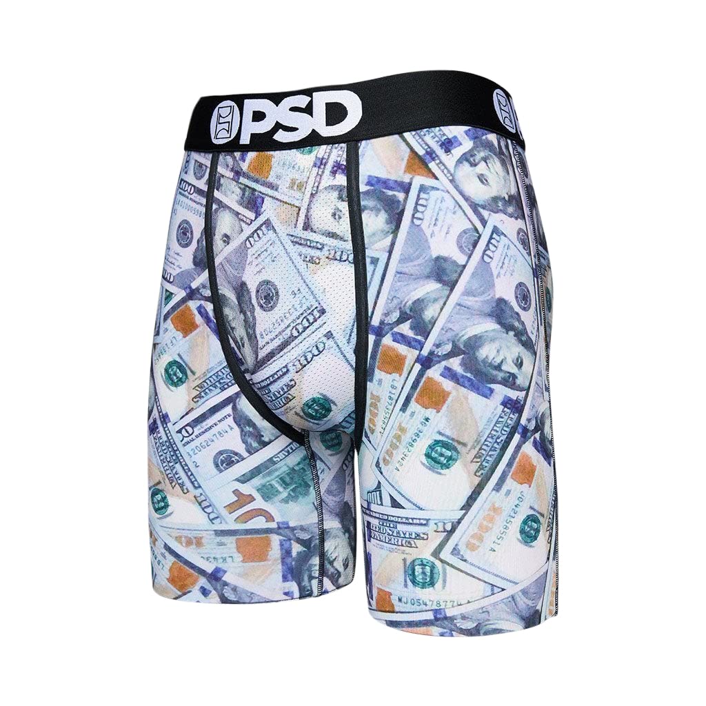 PSD Men's Money 3-Pack Boxer Briefs, Multi, XXL