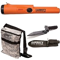 Garrett Pro Pointer AT Metal Detector Waterproof with Camo Digger's Pouch and Edge Digger