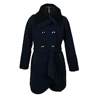 Style & Co. Double Breasted Coat Jacket Plus Size Blue