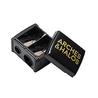 Arches and Halos Eyebrow Pencil Sharpener - Makeup Pencil Sharpener with Stainless Steel Blade for Precision Brow Shaping and Highlighting - 1 pc