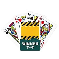 Logo Black and Yellow Strips Car Leading Line Winner Poker Playing Card Classic Game