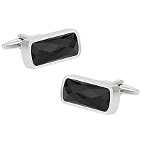 Faceted Black Onyx Cufflinks by Cuff-Daddy