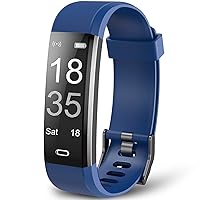 Fitness Tracker, Activity and Heart Rate Tracker with Sleep/Step/Calories Monitor, Waterproof Exercise Pedometer & Fitness Watch for Women Men