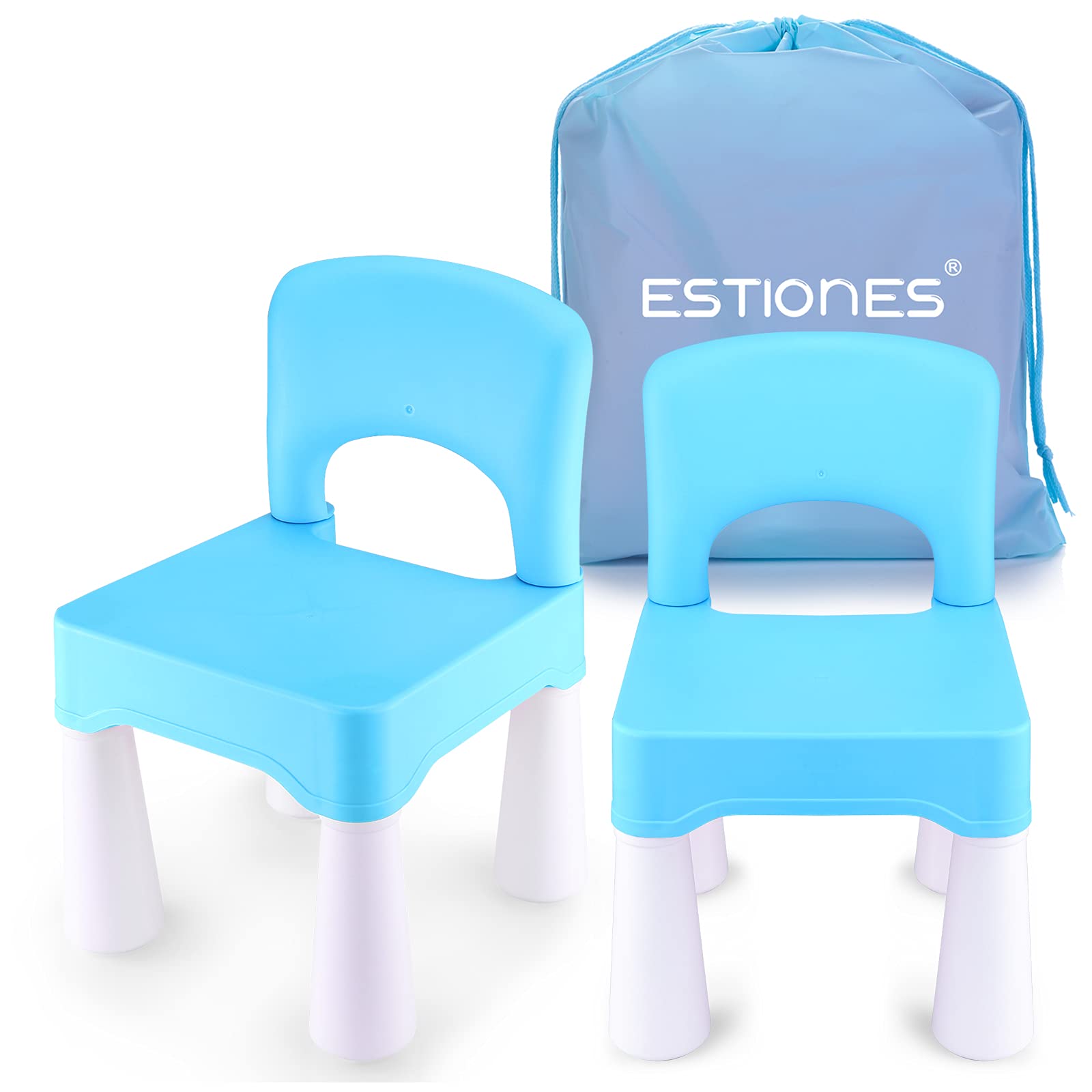 ESTIONES Kids Chair, Toddler Chair, Toddler Chairs for Boys and Girls, Ergonomic Design, Eco-Friendly Durable Plastic, Indoor or Outdoor Use Kids C...