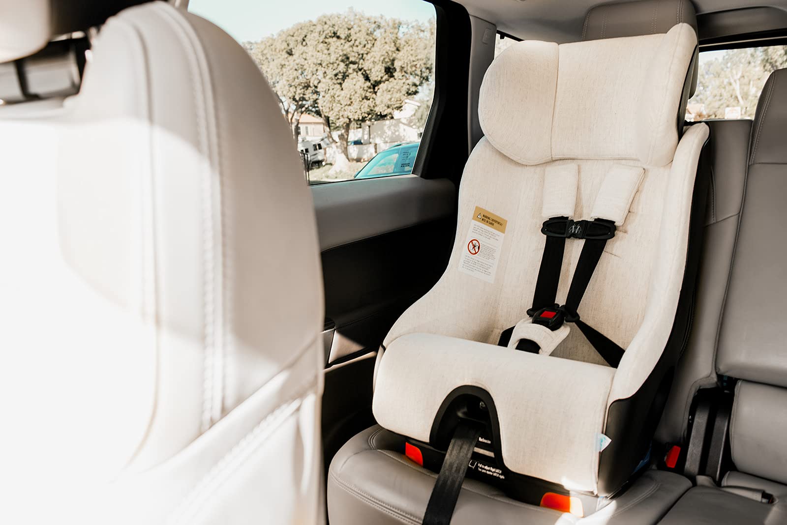 Clek Foonf Convertible Car Seat, Marshmallow (Crypton C-Zero Performance Fabric)