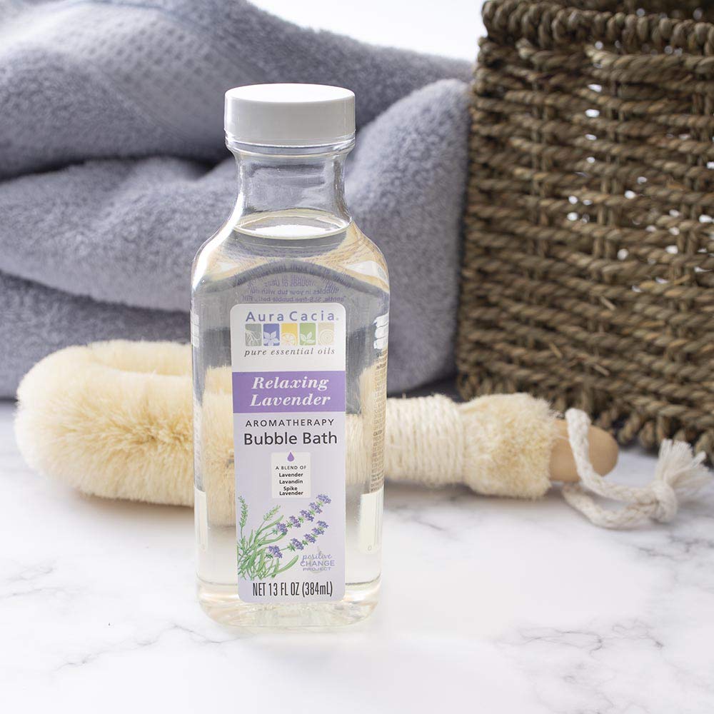 Aura Cacia - Relaxing Lavender Aromatherapy Bubble Bath | Pure Essential Oils | Pack of 3-13 fl. oz.