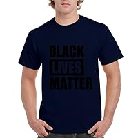 Black Lives Matter We Have are Together for Justice Mens T-Shirt Tee Medium Navy Blue